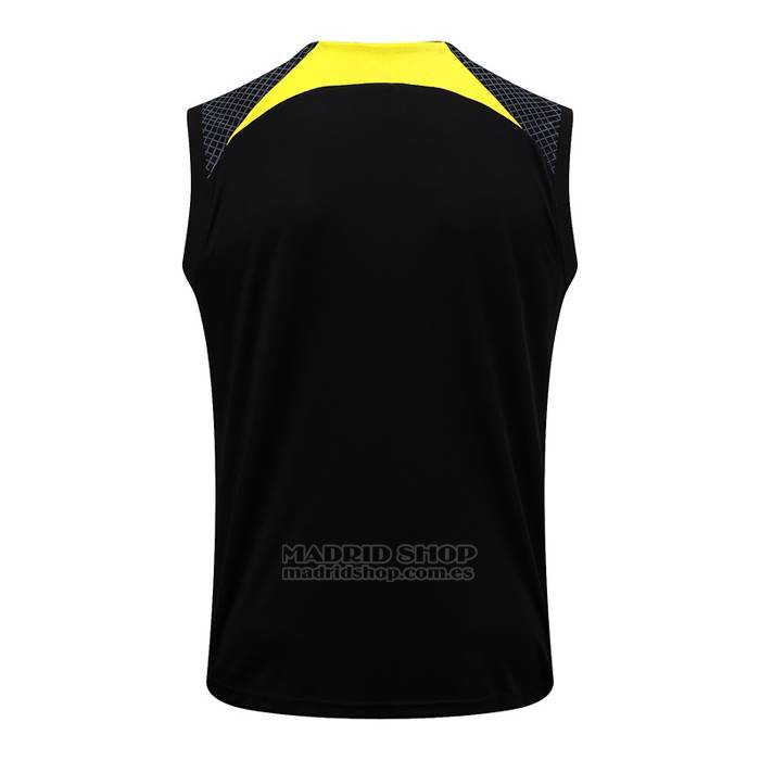 Camiseta de Entrenamiento Paris Saint-Germain Jordan Sin Mangas 2023-2024 Negro